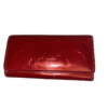 Authentic Louis Vuitton Unisex Monogram Vernis Leather Four Key Holder Red