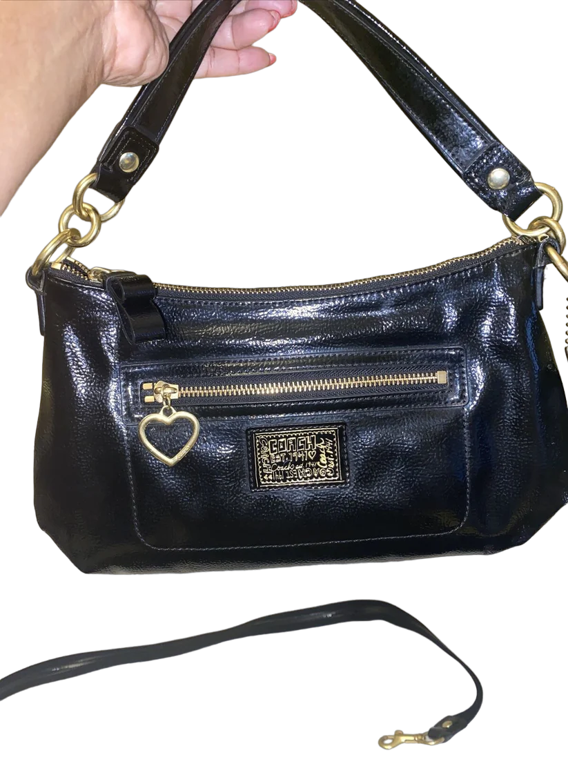 Coach Daisy Liquid Gloss Crossbody/ Hobo Bag ~ F20017 EUC