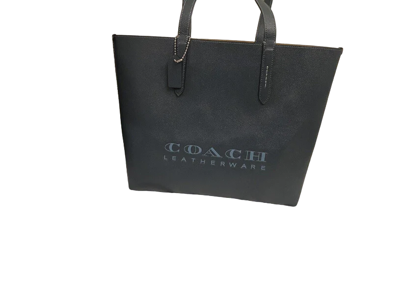 Coach Highline Crossgrain Blue Leather Tote & Dust Bag NWOT - Image 7