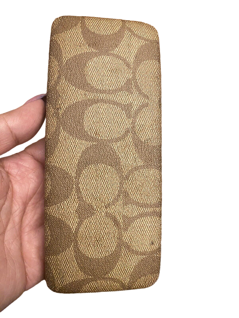 Coach Original eyeglasses Hard Case Brown Signature Monogram - Image 6