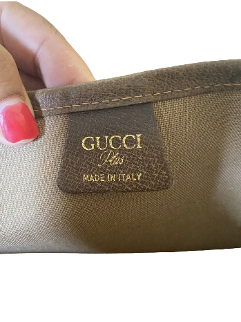 Vintage Gucci Monogram GG Brown Sherry Large Tote Bag - Image 9