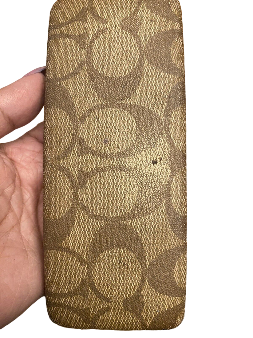Coach Original eyeglasses Hard Case Brown Signature Monogram - Image 5