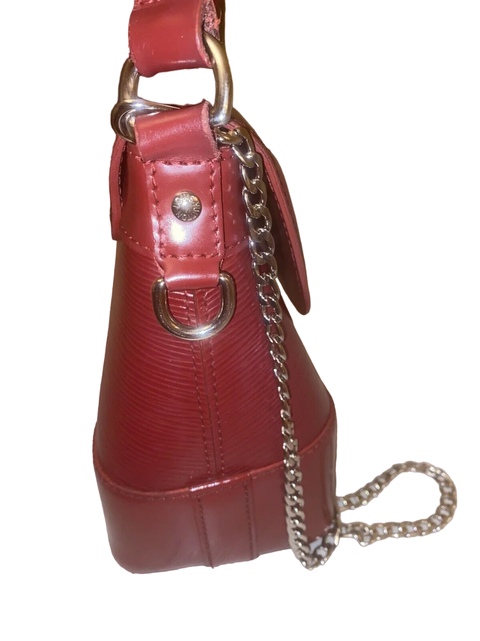 Louis Vuitton Red Epi Leather Bagatelle PM Bag EUC - Image 9