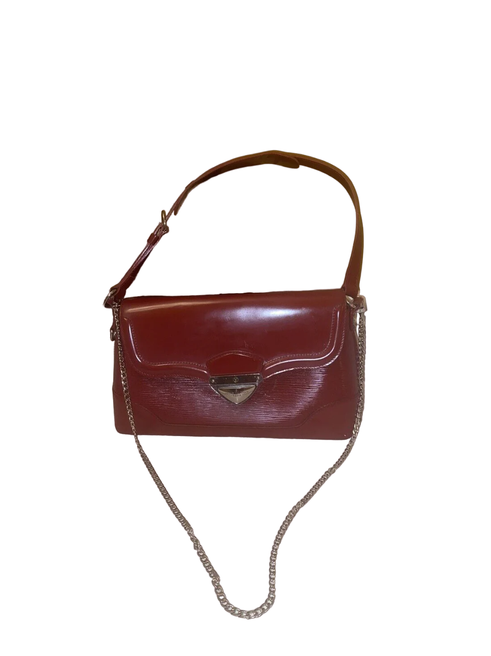 Louis Vuitton Red Epi Leather Bagatelle PM Bag EUC - Image 3