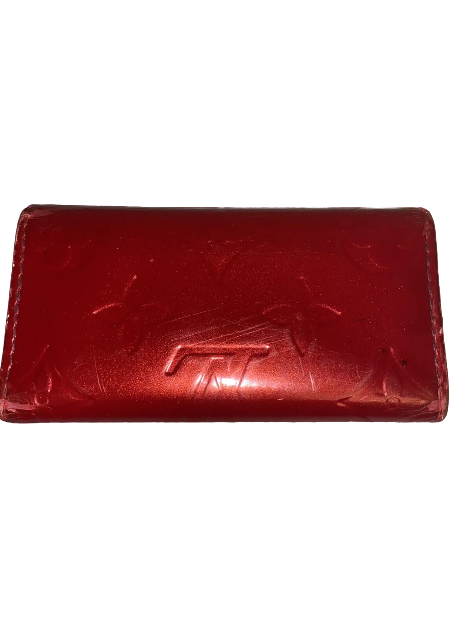 Louis Vuitton Unisex Monogram Vernis Leather Four Key Holder Red - Image 2