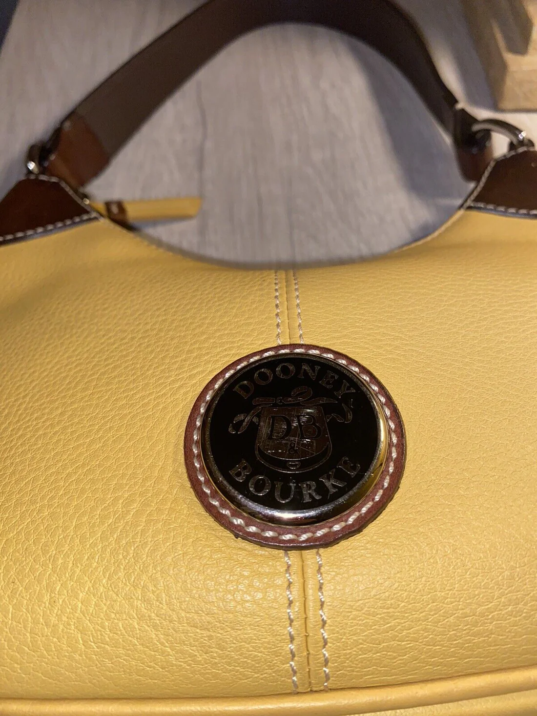 Dooney & Bourke Vintage All Weather Leather 2 Hobo Shoulder Baguette - Image 10