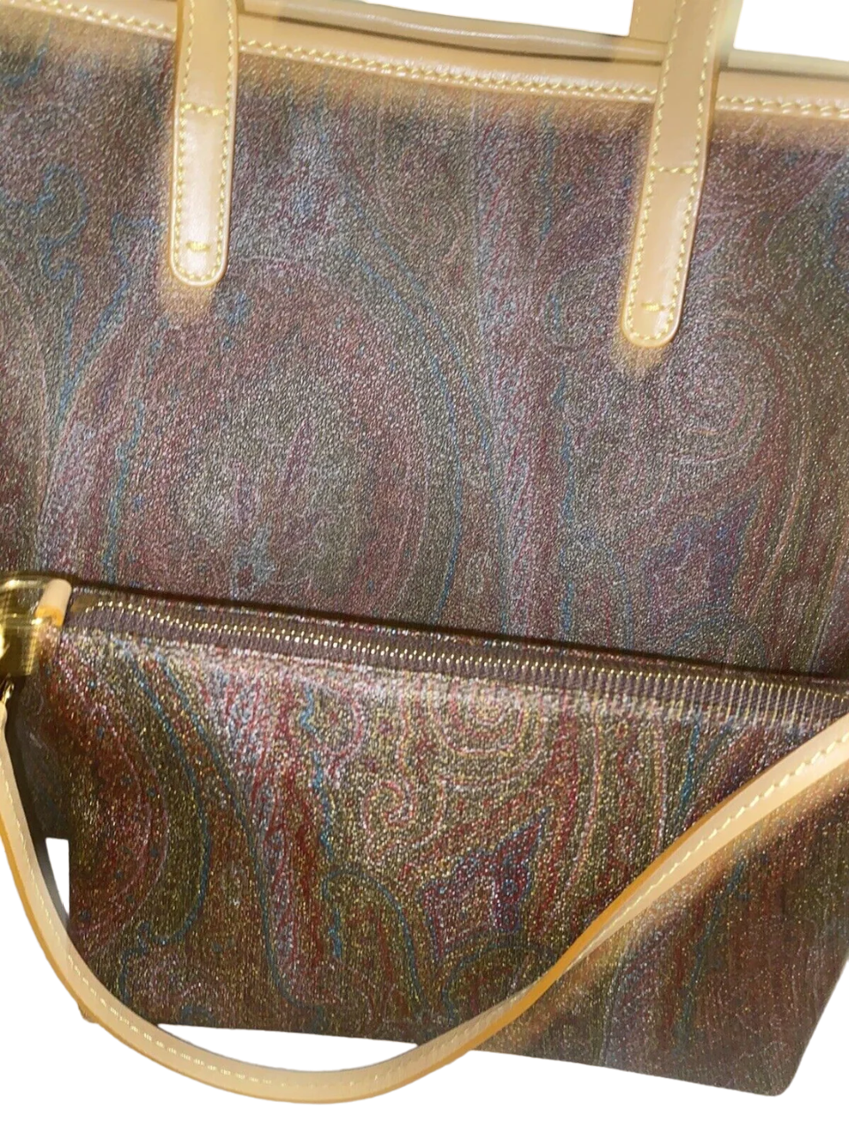 Etro Paisley Tote and Pochette Pouch - Image 2