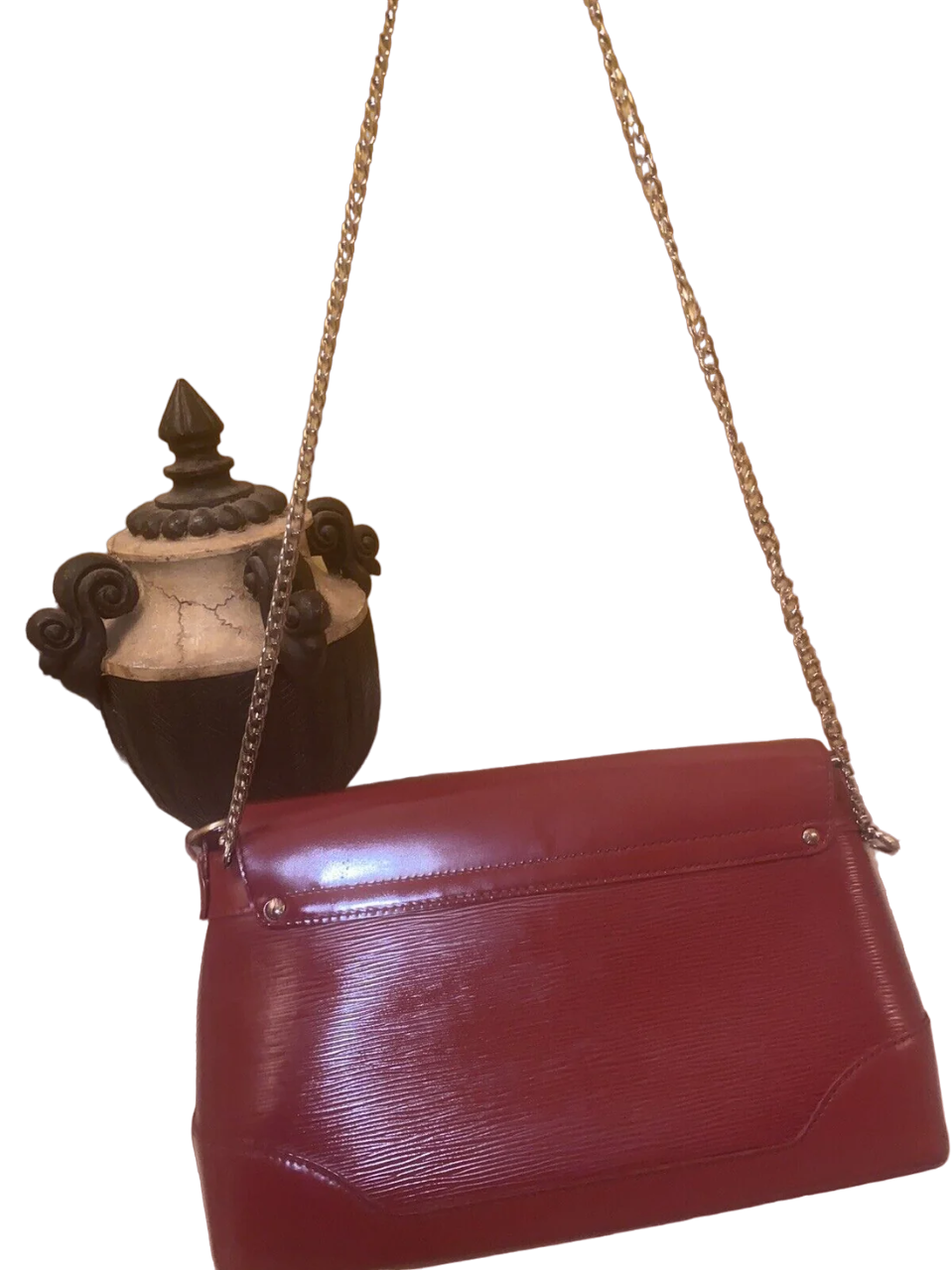 Louis Vuitton Red Epi Leather Bagatelle PM Bag EUC - Image 10