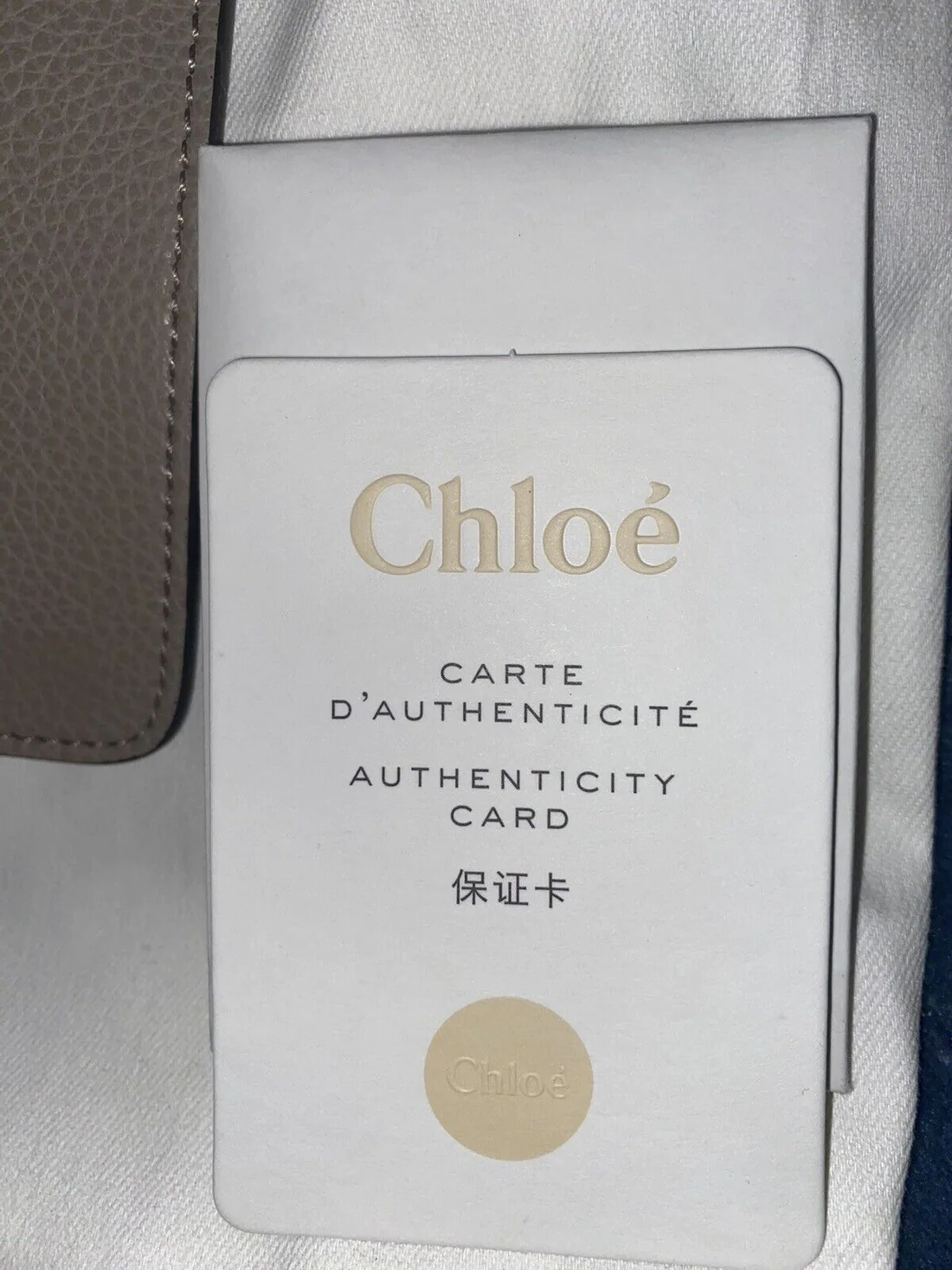 Chloe Aby Tote Leather with Pouchette Retail. - Image 15