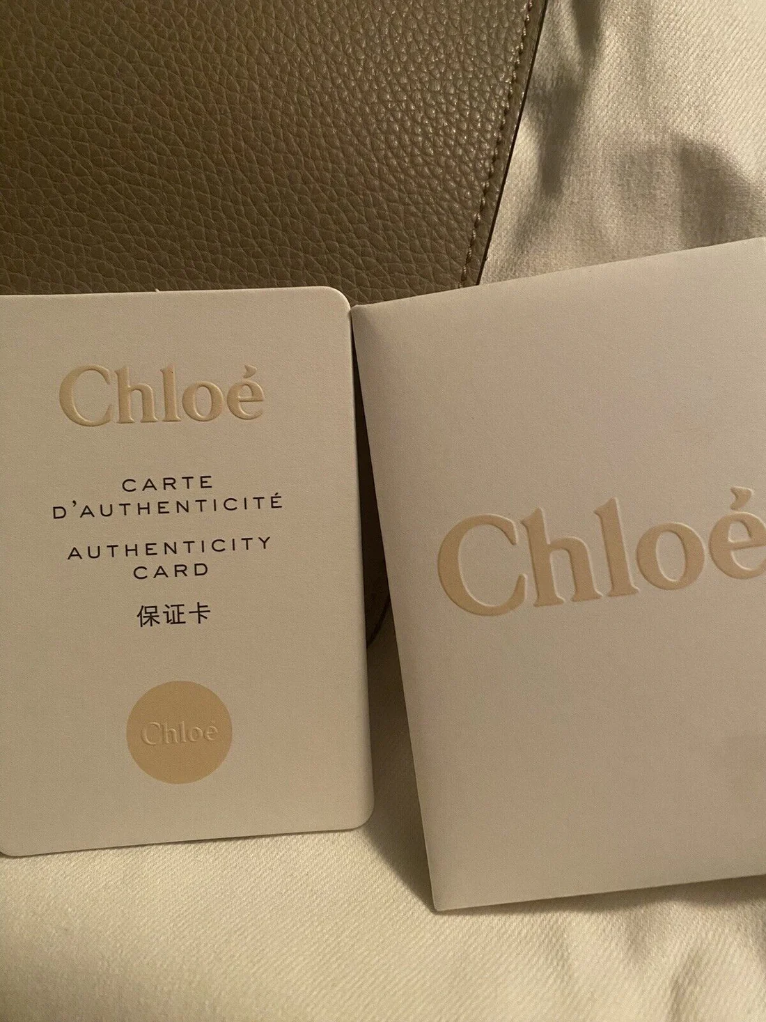 Chloe Aby Tote Leather with Pouchette Retail. - Image 8