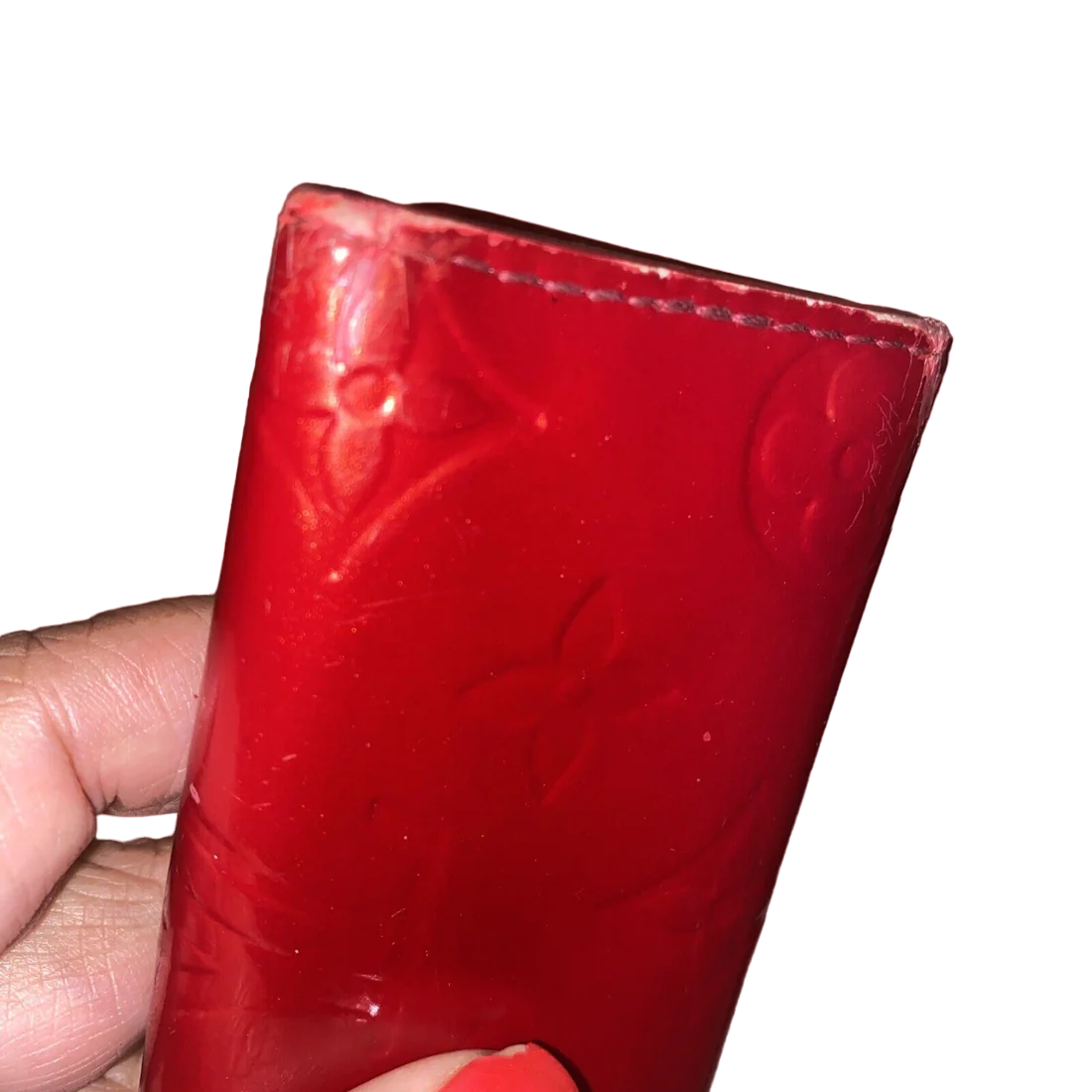 Louis Vuitton Unisex Monogram Vernis Leather Four Key Holder Red - Image 16