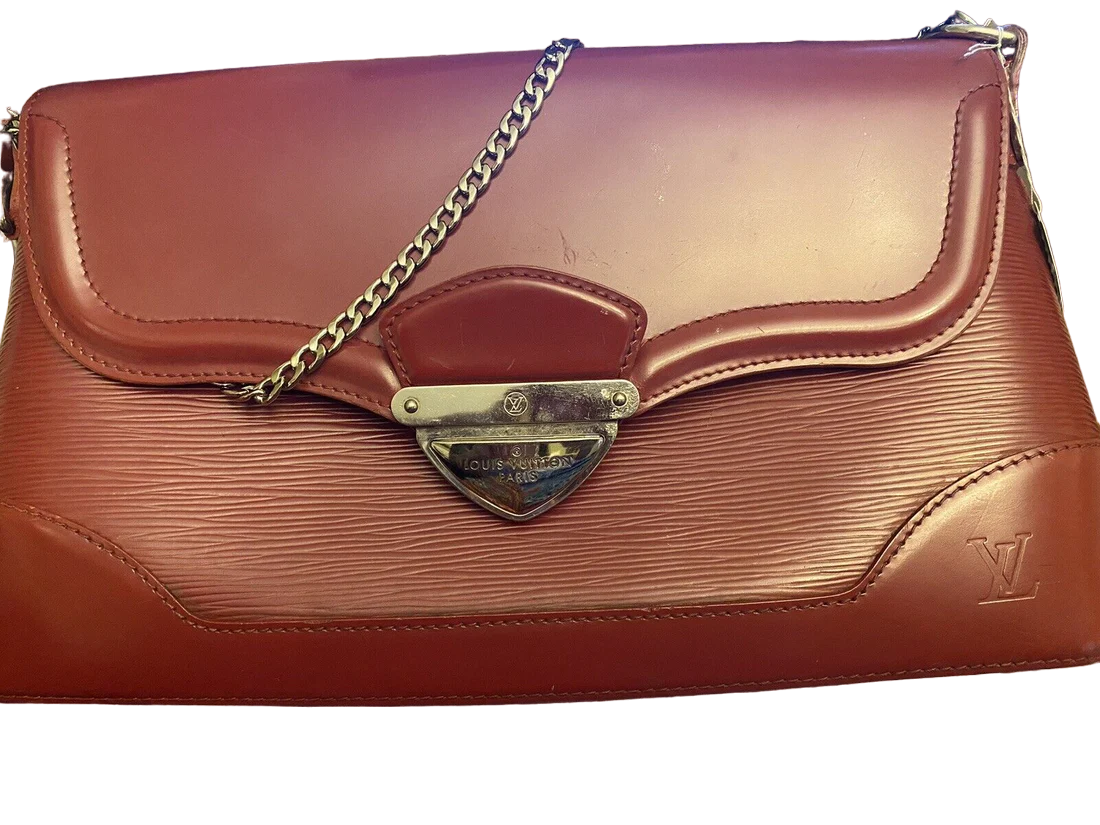 Louis Vuitton Red Epi Leather Bagatelle PM Bag EUC - Image 6