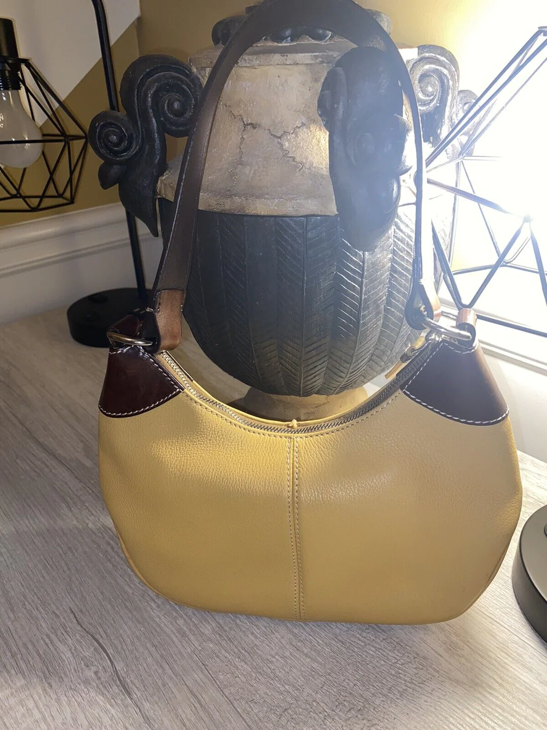 Dooney & Bourke Vintage All Weather Leather 2 Hobo Shoulder Baguette - Image 2