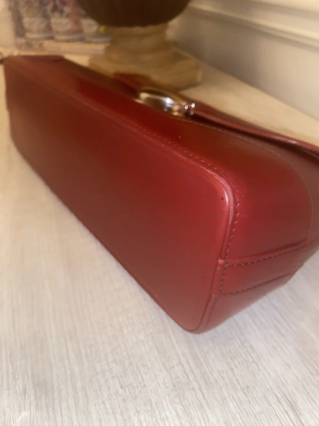 Louis Vuitton Red Epi Leather Bagatelle PM Bag EUC - Image 16