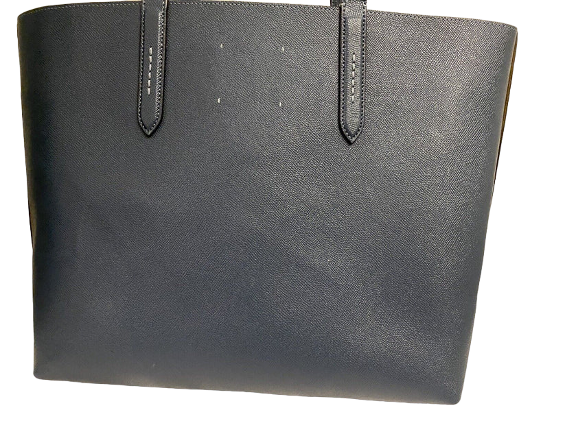 Coach Highline Crossgrain Blue Leather Tote & Dust Bag NWOT - Image 5