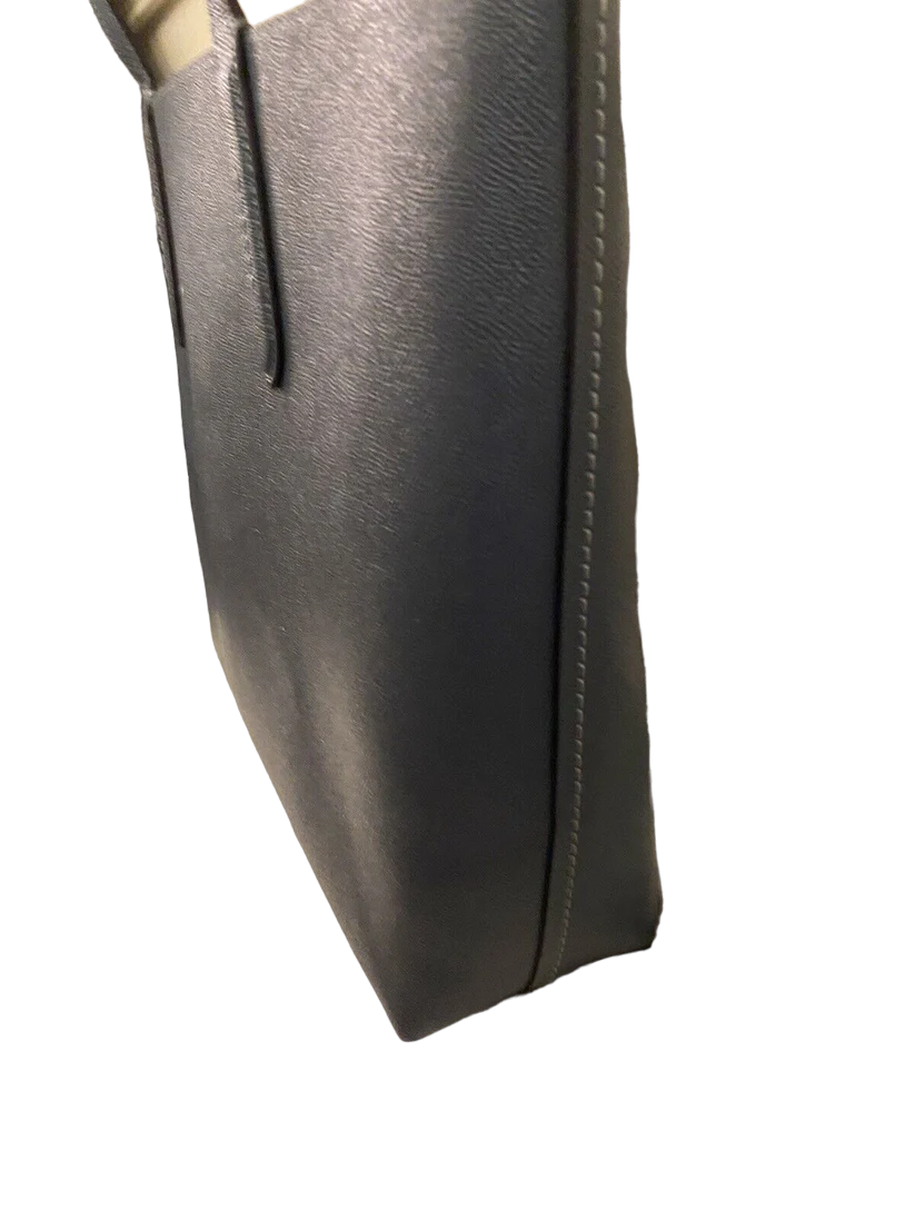 Coach Highline Crossgrain Blue Leather Tote & Dust Bag NWOT - Image 4