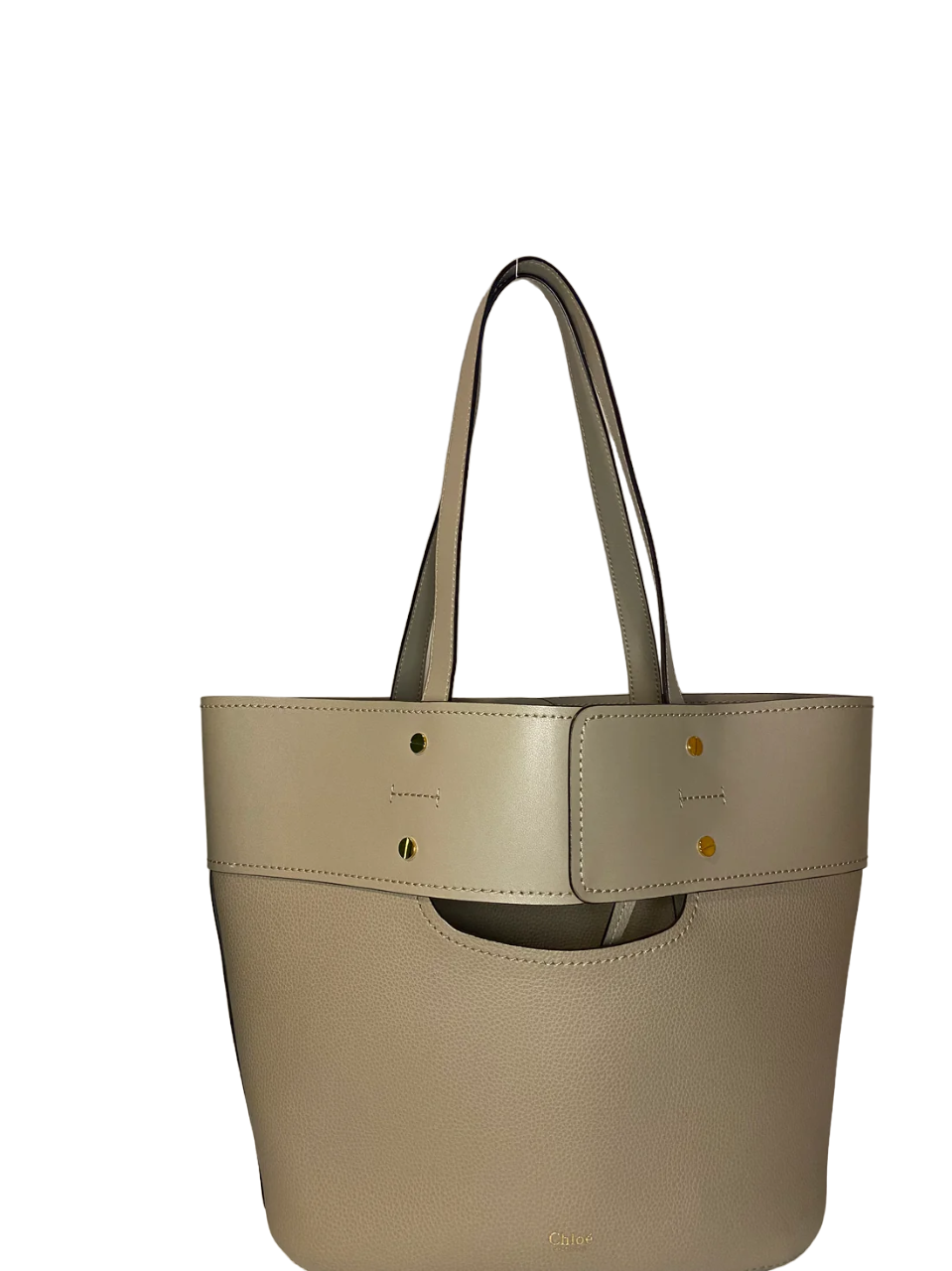 Chloe Aby Tote Leather with Pouchette Retail. - Image 3