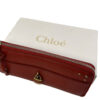Chloe Padington Lock & Key Red Leather Zip Long Wallet