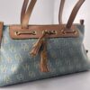 Dooney & Bourke Vintage Blue Cream Signature Shoulder Bag