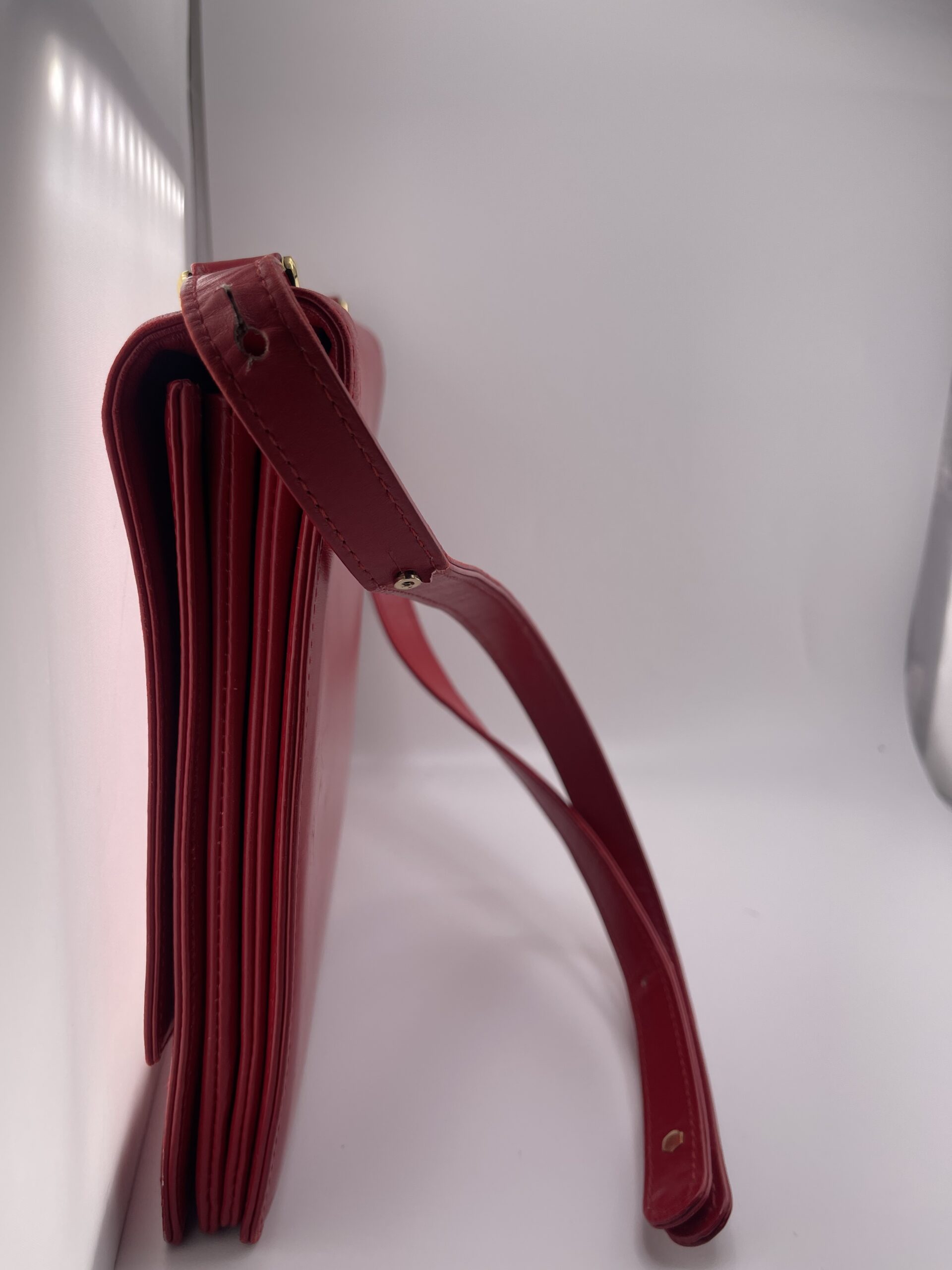 Louis Vuitton Rare Vintage Opera Line Delphes Red Shoulder - Image 3