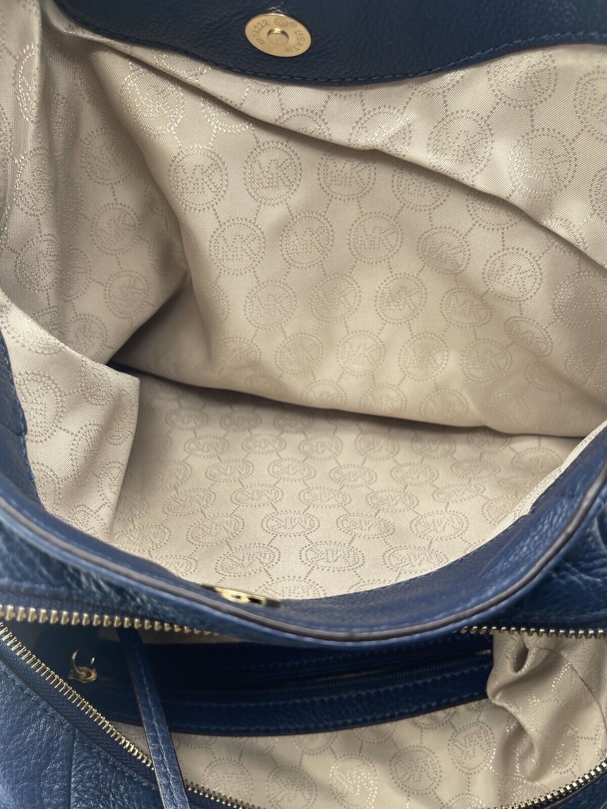 Michael Kors Blue Fulton Shoulder Bag - NWT - Image 4