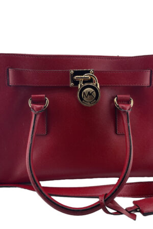 Michael Kors Red Hamilton Lock & Key - NWT & Dust Bag