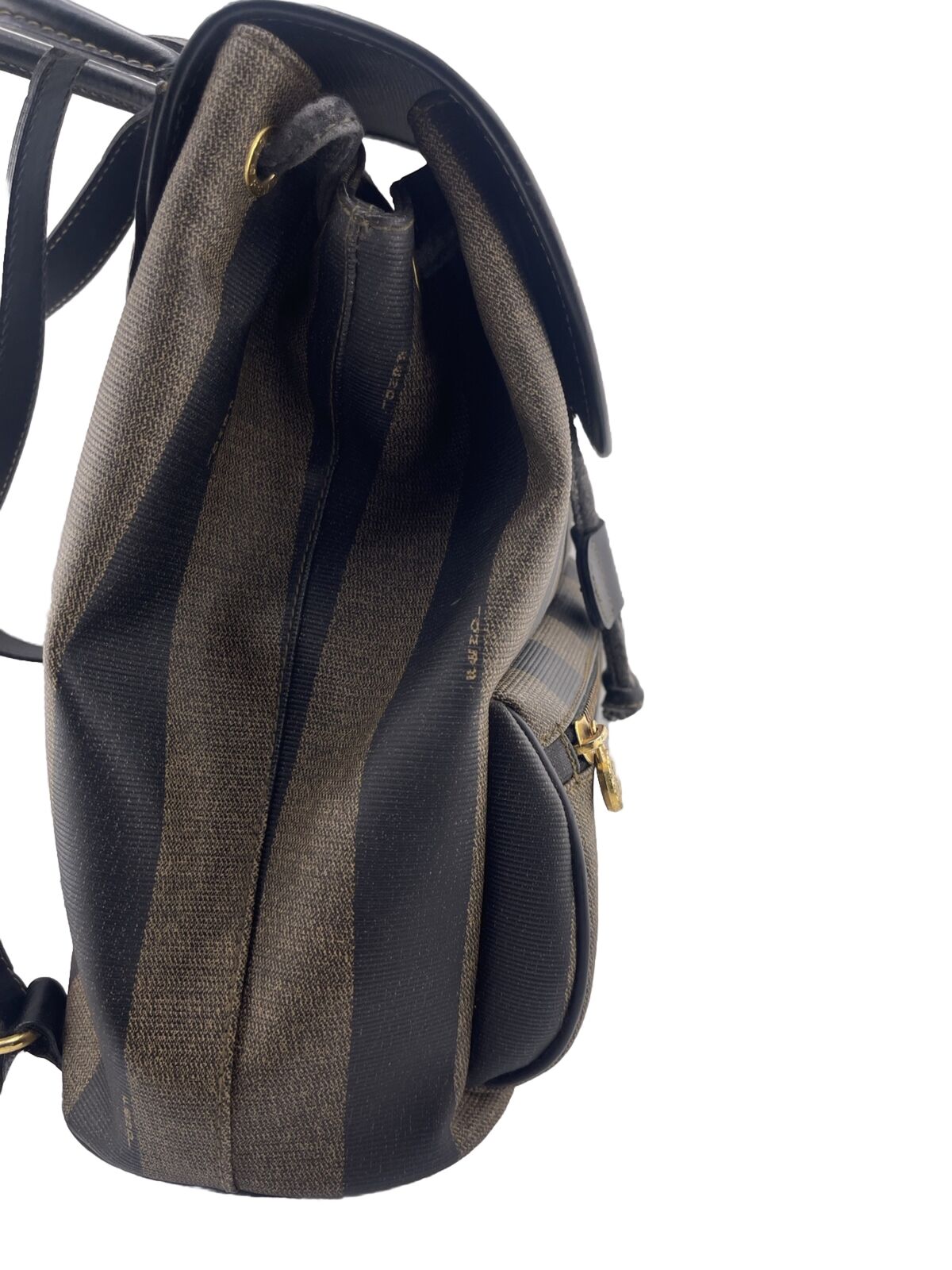 Fendi Pequin Mini Khaki Leather Canvas - Image 4