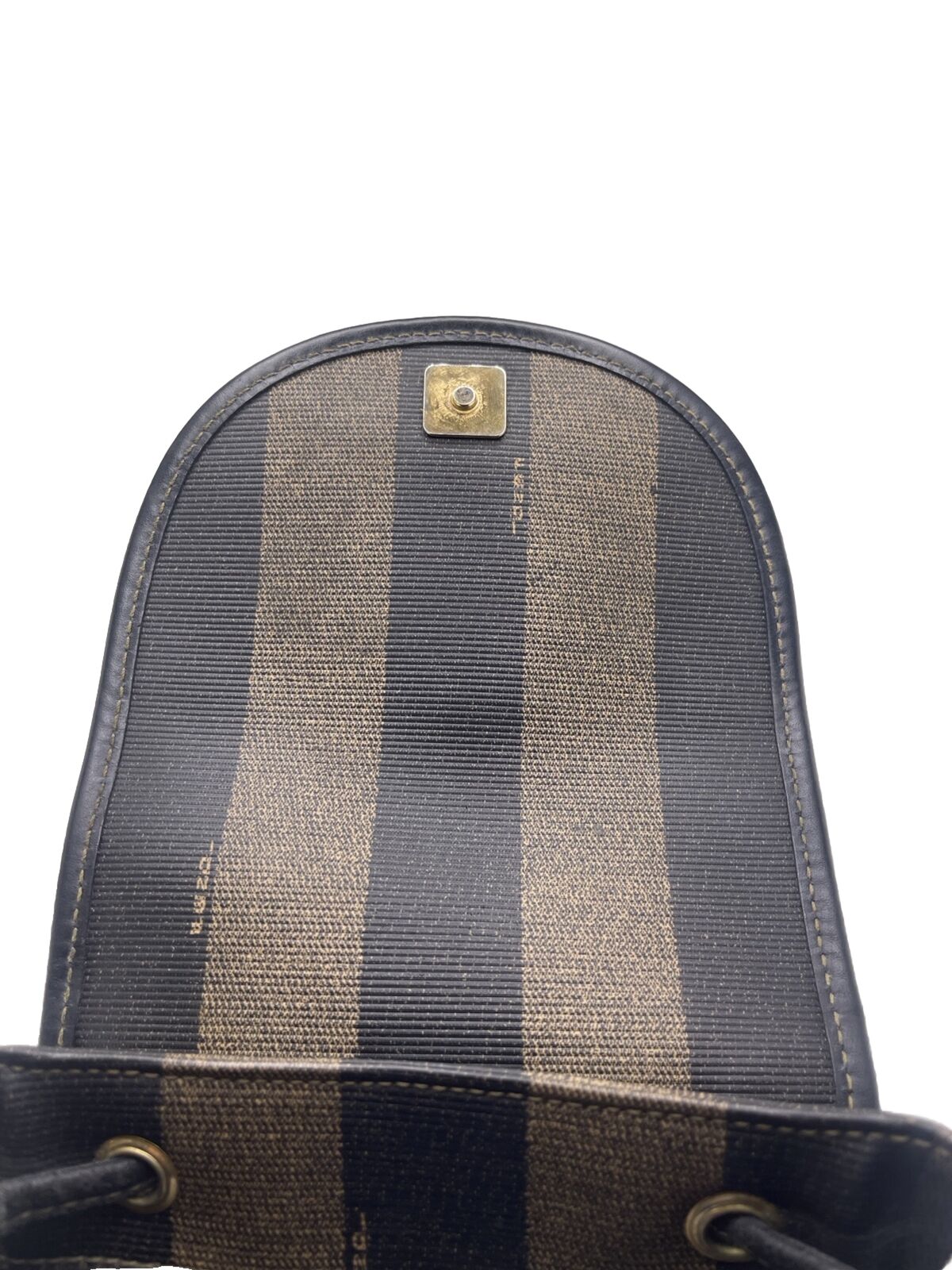 Fendi Pequin Mini Khaki Leather Canvas - Image 5