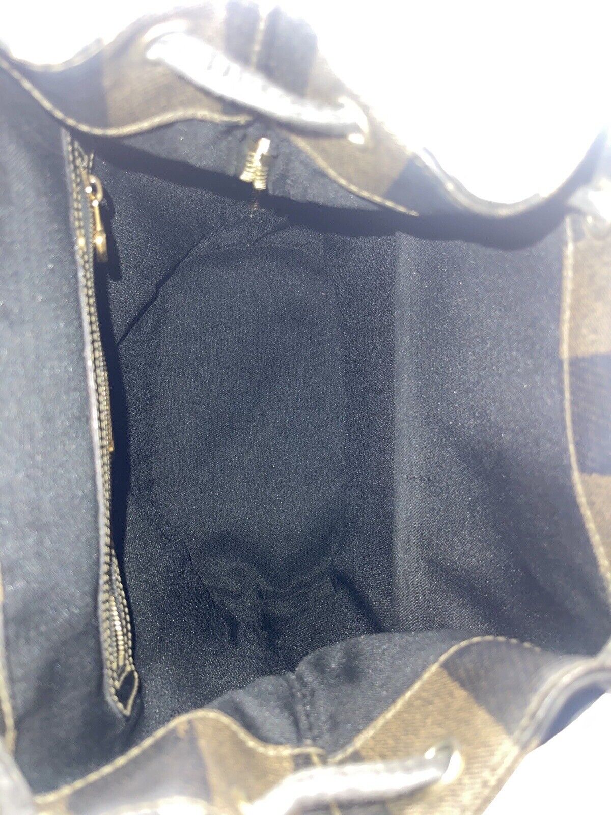 Fendi Pequin Mini Khaki Leather Canvas - Image 6