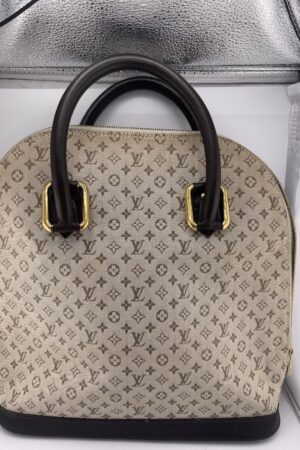 Louis Vuitton Olive Khaki Monogram Mini Lin Alma Haute Bag