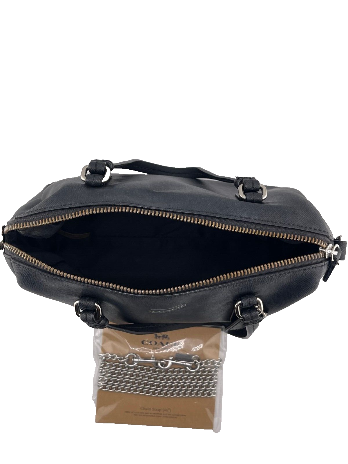 Coach Peyton Bennett mini satchel With NWT Chain Crossbody Strap - EUC - Image 3