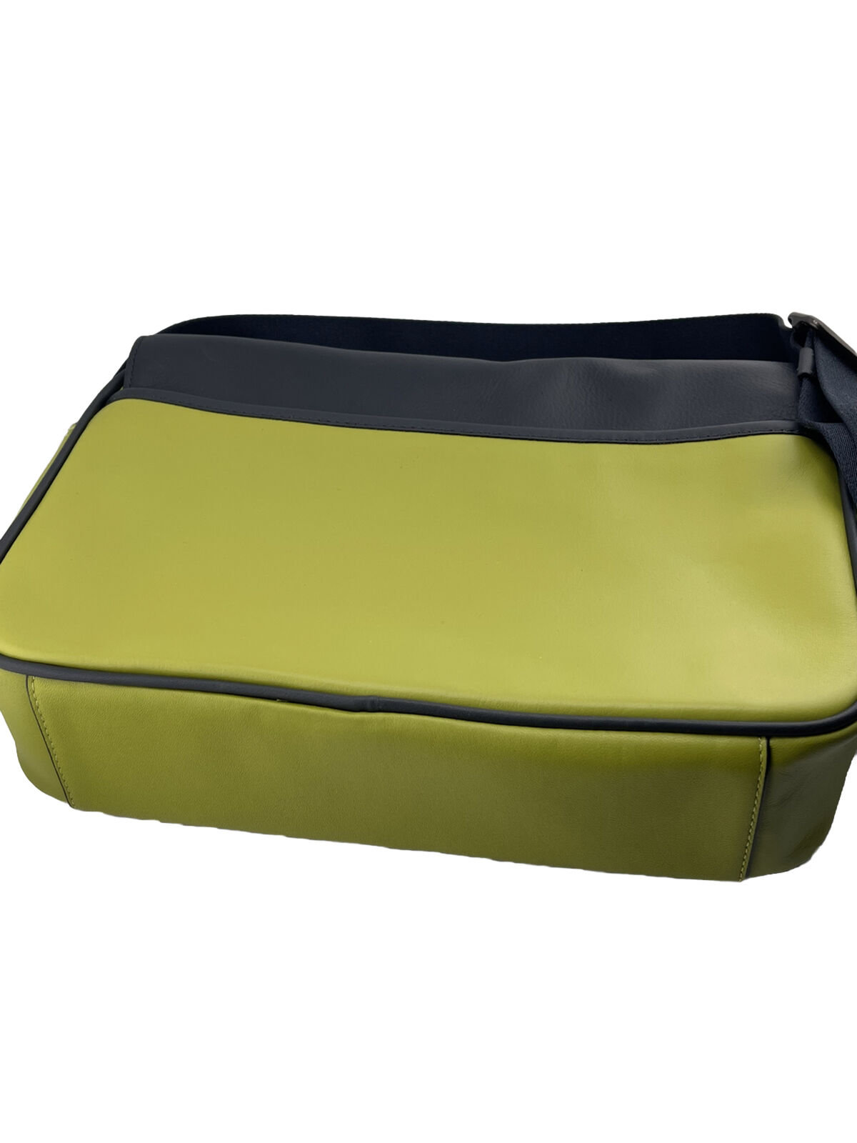 Coach Track Leather Crossbody Messenger Bag in Colorblock Black Navy Lime - NWT - Image 3