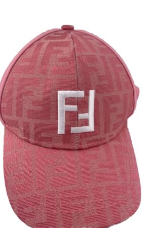 Fendi Pink Baseball Hat with COA - Excellent Condition