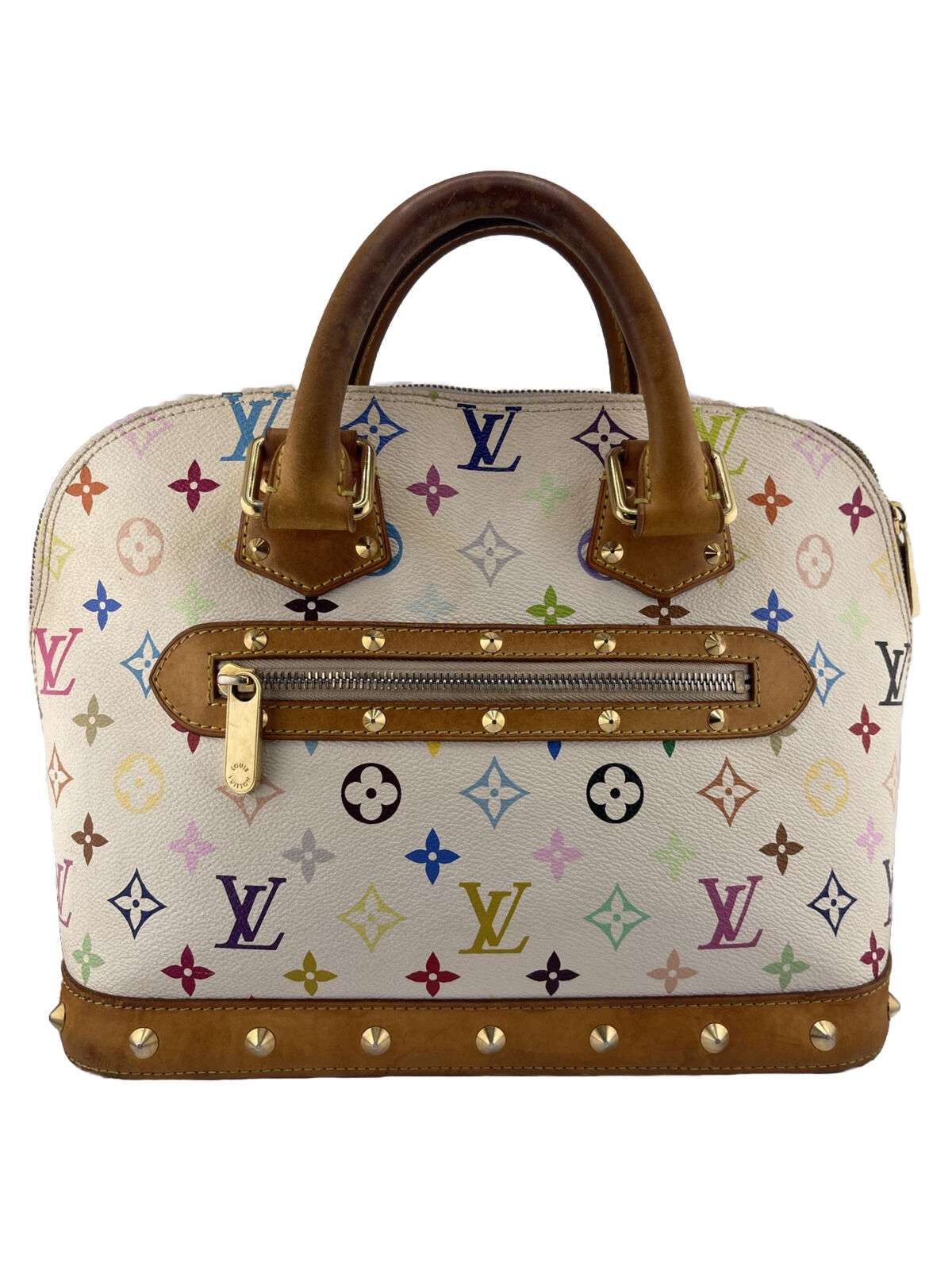 Louis Vuitton Vintage Takashi Murakami Studded Alma PM in Monogram - Image 3