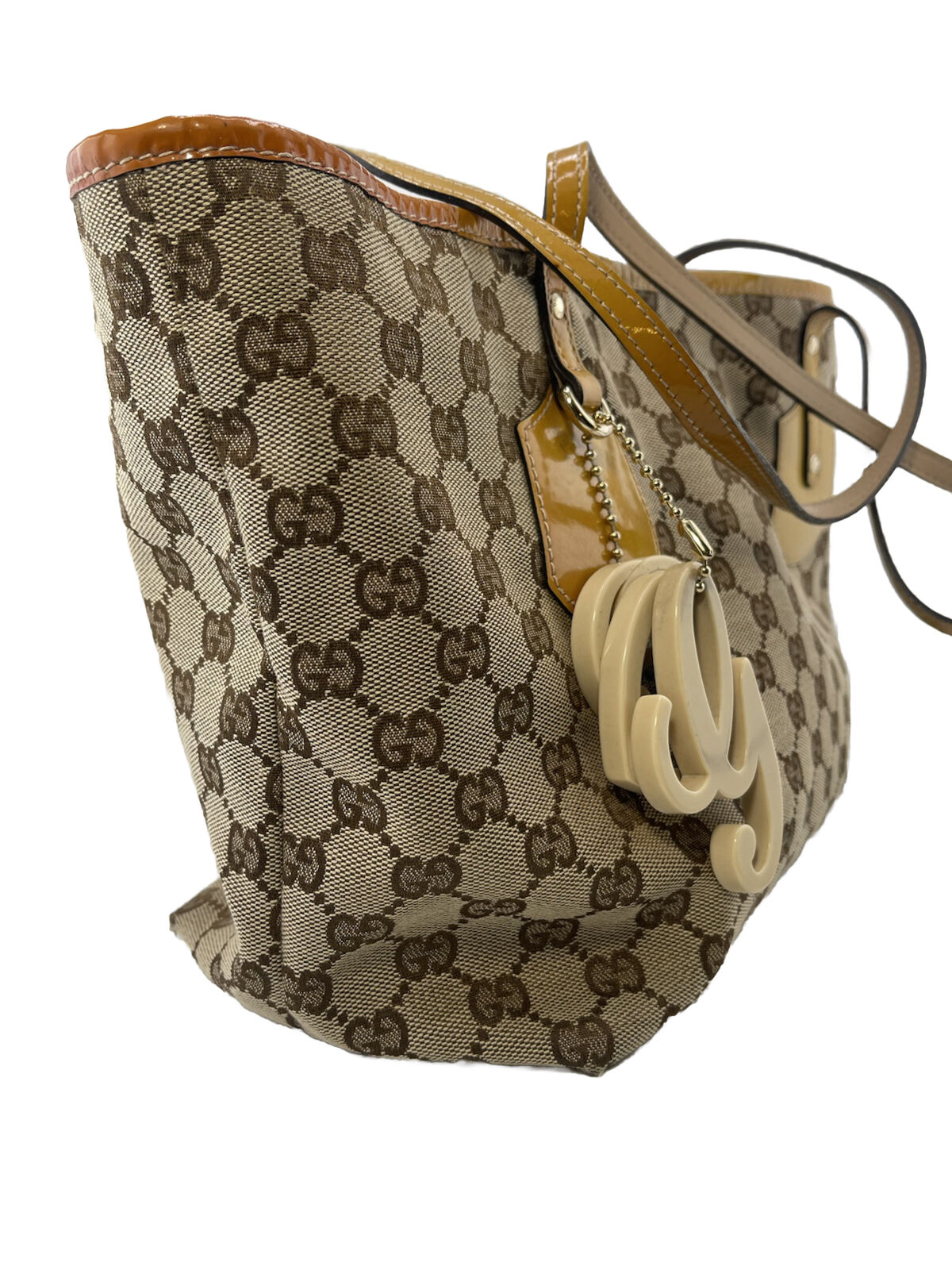 Gucci Canvas Sherry Line Tote Bag - Image 2