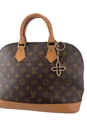 Louis Vuitton Vintage Alma Shoulder Bag PM Brown Canvas/Leather