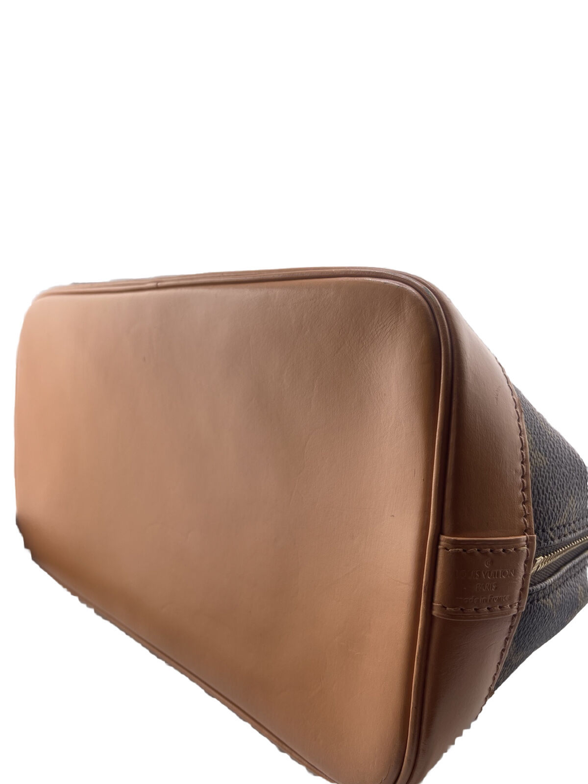 Louis Vuitton Vintage Alma Shoulder Bag PM Brown Canvas/Leather - Image 5