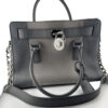 Michael Kors Grey Large Hamilton Lock & Key Handbag