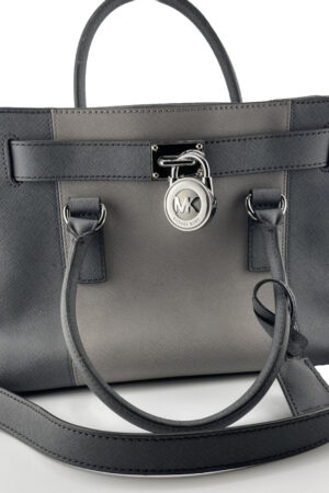 Michael Kors Grey Large Hamilton Lock & Key Handbag