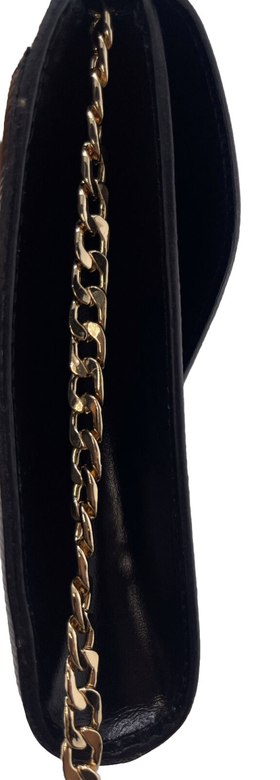 Louis Vuitton Black Epi Leather Art Deco Clutch with nonbranded chain - Image 3