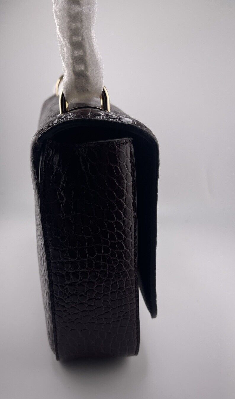 Jimmy Choo JC Slide Chain M Shoulder to Crossbody Bag Bordeaux - Image 4