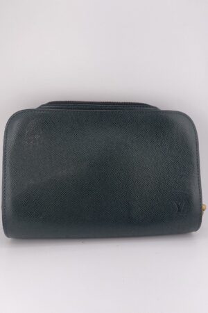 Louis Vuitton Baikal Clutch Green Taiga Leather