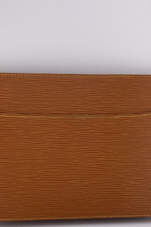 Louis Vuitton Orange Epi Leather Pochette Homme Clutch Vintage