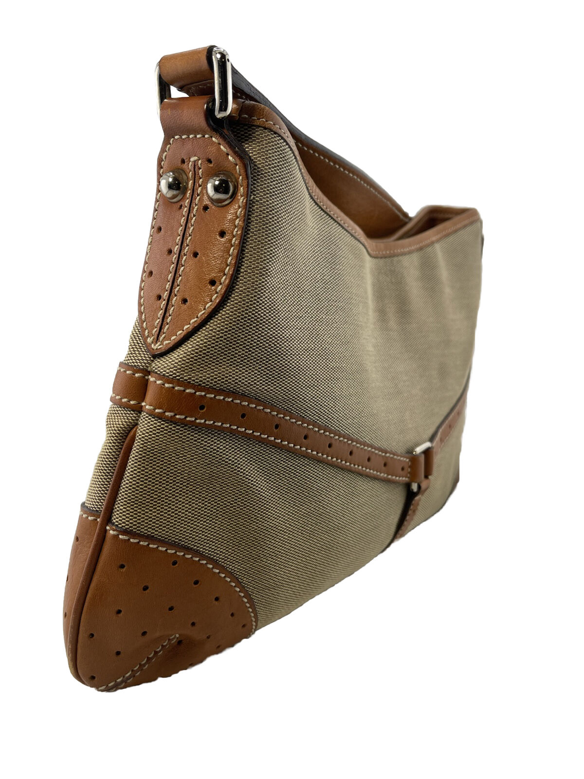 Gucci Sherry Line Web Canvas Reins Shoulder Bag - Image 2