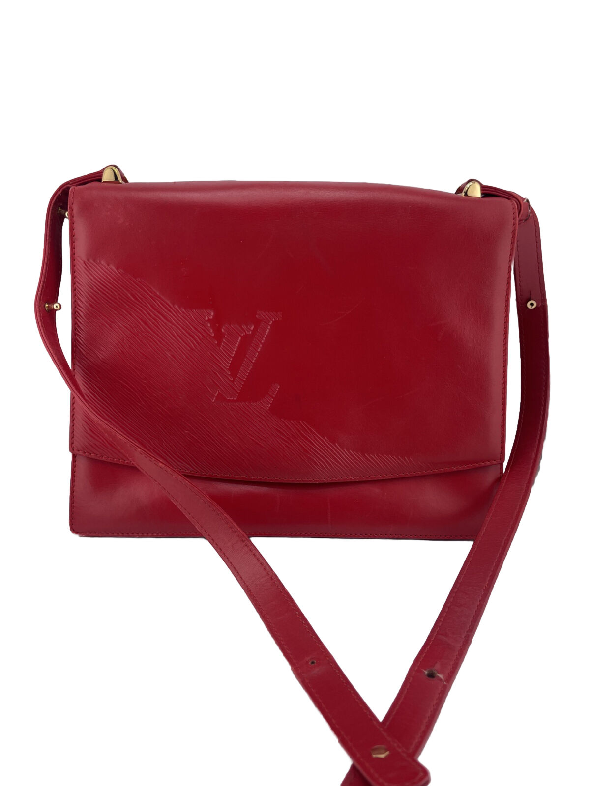 Louis Vuitton Rare Vintage Opera Line Delphes Red Shoulder