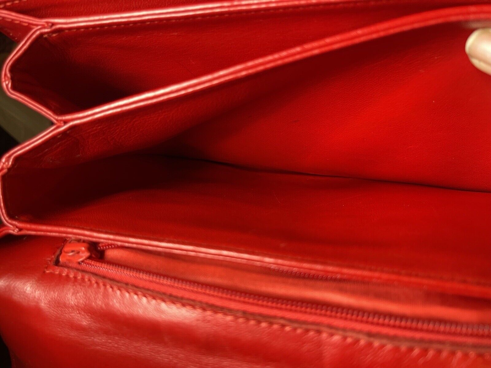 Louis Vuitton Rare Vintage Opera Line Delphes Red Shoulder - Image 4