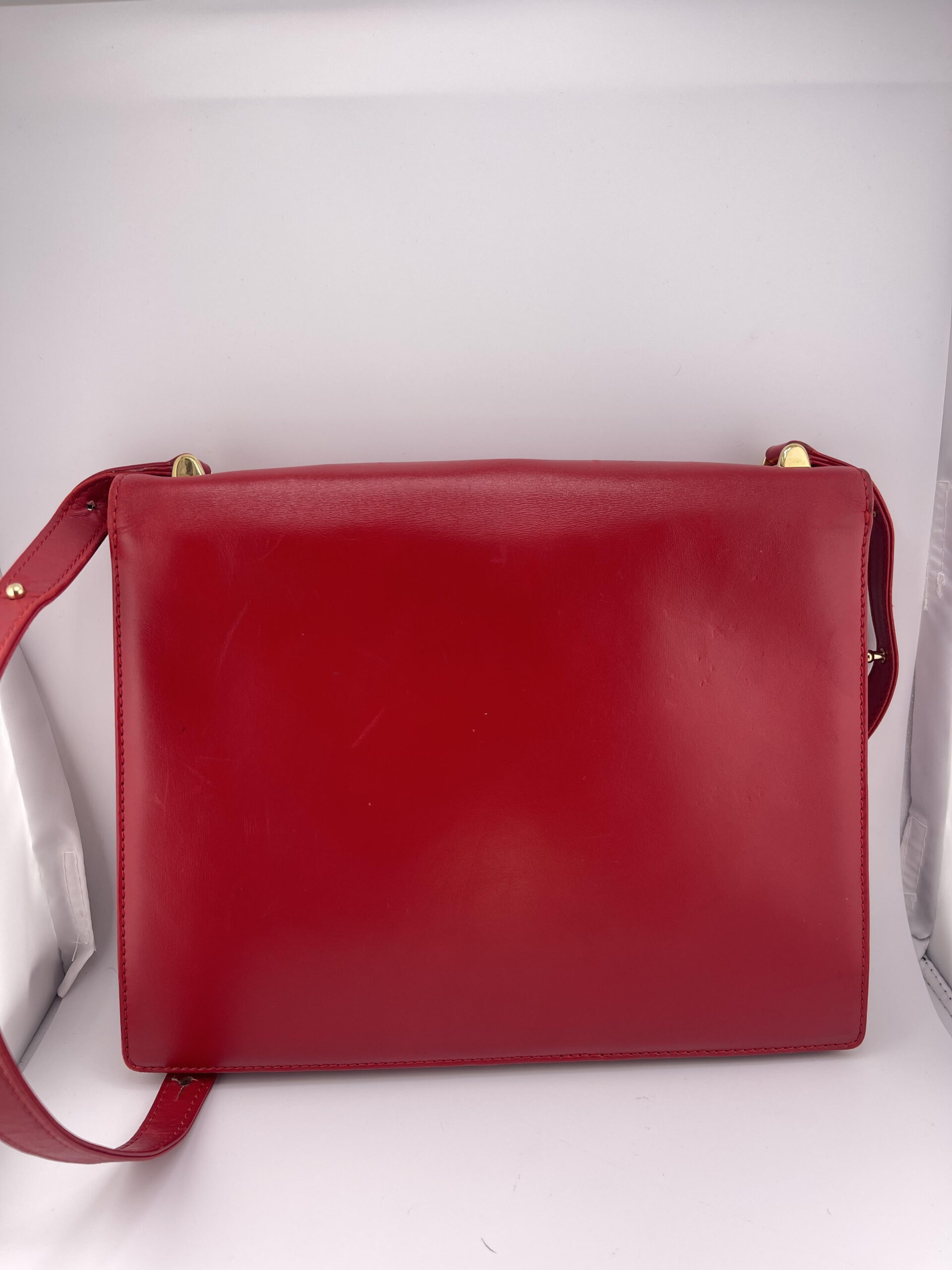 Louis Vuitton Rare Vintage Opera Line Delphes Red Shoulder - Image 7